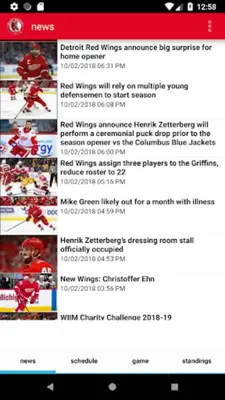 Detroit Hockey android App screenshot 3